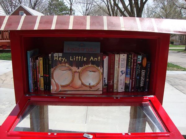 HEY LITTLE ANT in a Little Free Library